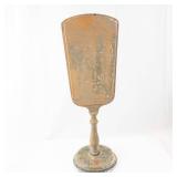 Vanity Mirror on Stand - Antique Hand-Painted Floral Design