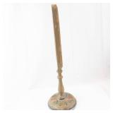 Vanity Mirror on Stand - Antique Hand-Painted Floral Design