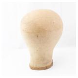Hat Head Display Form - Beige Fabric Cover for Hats