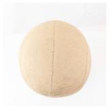 Hat Head Display Form - Beige Fabric Cover for Hats