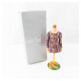 Miniature The Latest Thing Purple Floral Dress Miniature Fashion Doll on Stand - Box Included