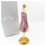 Miniature The Latest Thing Purple Floral Dress Miniature Fashion Doll on Stand - Box Included