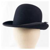 Black Felt Top Hat - Vintage Look