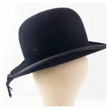 Black Felt Top Hat - Vintage Look