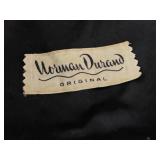 Norman Durand Original Fascinator Headpiece - Black Velvet Disk & Feathers