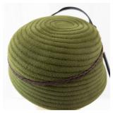 Lucila Tendey Exc Ny Olive Green Wool Cloche Hat