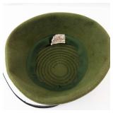 Lucila Tendey Exc Ny Olive Green Wool Cloche Hat
