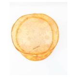 Vintage Sun Hat - Orange Daisy Print with Orange Trim