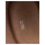 Betmar Brown Wool Felt Fedora Hat - 100% Wool, Wide Brim