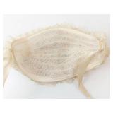 Fascinator Headpiece - Ivory Lace Floral with Ribbon Tie