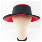 Betmar Red Felt Hat - Black Ribbon Band - Made in USA