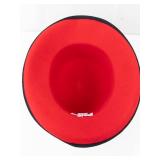 Betmar Red Felt Hat - Black Ribbon Band - Made in USA