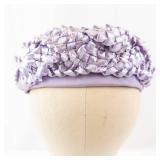 Clover Lane Lavender Braided Vintage Hat, Size 6?