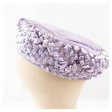 Clover Lane Lavender Braided Vintage Hat, Size 6?