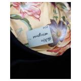 Velvet Cloche Hat with Feather & Flower Accent - Black, Medium