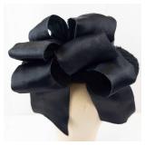 Merrimac Hat Corp Wool Pillbox Hat with Netting & Satin Bow - Black