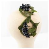 Hatnip Berry Crown Unique Headband With Black Berries - An Original Hatnip Design