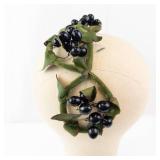 Hatnip Berry Crown Unique Headband With Black Berries - An Original Hatnip Design