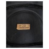 Clover Lane Black Velvet Cloche Hat with Net Overlay and Bow