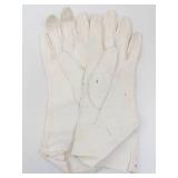 Ladies Vintage Dress Gloves - Black Leather, Beige Lace & White Dress (Lot of 3 pairs)