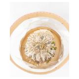 Dried Floral Arrangement in Pink Polka Dot Hatbox