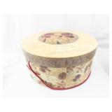 MENDELSSOHN & M Round Hat Box - Floral & Music Print, La Serenade & Beethoven