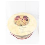 MENDELSSOHN & M Round Hat Box - Floral & Music Print, La Serenade & Beethoven