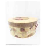 MENDELSSOHN & M Round Hat Box - Floral & Music Print, La Serenade & Beethoven