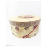 MENDELSSOHN & M Round Hat Box - Floral & Music Print, La Serenade & Beethoven