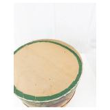 Dobbs Round Hat Box with Carriage Scene - Vintage Decorative Tin