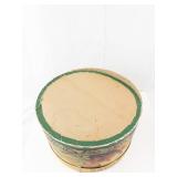 Dobbs Round Hat Box with Carriage Scene - Vintage Decorative Tin