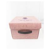 The Misses Johnson Minneapolis Pink Hat Box with Inner Cylinder Insert