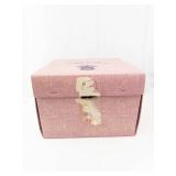 The Misses Johnson Minneapolis Pink Hat Box with Inner Cylinder Insert