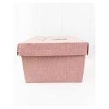 The Misses Johnson Minneapolis Pink Hat Box with Inner Cylinder Insert