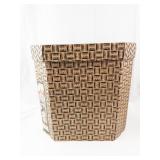 Foreman & Clark Hexagonal Hat Storage Box - Patterned Vintage Decor