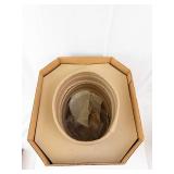 Foreman & Clark Hexagonal Hat Storage Box - Patterned Vintage Decor