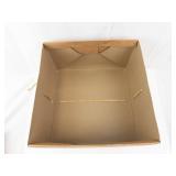 Vintage Brown Kraft Cardboard Box with Lid & Twine Closure
