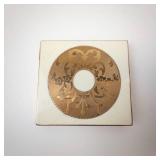 Powder Compact - Vintage Gold-Tone Square Case with Built-In Mirror & Puff