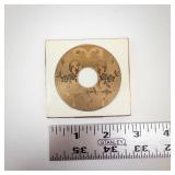 Powder Compact - Vintage Gold-Tone Square Case with Built-In Mirror & Puff