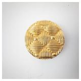 Estee Lauder New York London Round Gold Powder Compact - Pink Powder, Mirror, 2 1/4 in