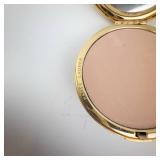 Estee Lauder New York London Round Gold Powder Compact - Pink Powder, Mirror, 2 1/4 in