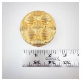 Estee Lauder New York London Round Gold Powder Compact - Pink Powder, Mirror, 2 1/4 in