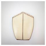 Elgin American Shield-Shaped Vanity Compact with Mirror - Gold Tone, Vintage