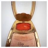 Elgin American Shield-Shaped Vanity Compact with Mirror - Gold Tone, Vintage