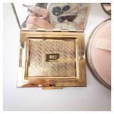 RITZ Gold-Tone Powder Compact - City Souvenir Lot: California, New York City, Florida
