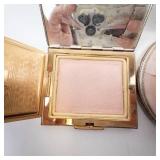 RITZ Gold-Tone Powder Compact - City Souvenir Lot: California, New York City, Florida