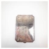 Silver-Plated Cigarette Case/Holder - Vintage Hinged with Two Interior Slots