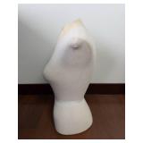 Dress Form Mannequin Bust - Cream Fabric Cover, Used