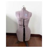 Acme Adjustable Dress Form - Size A - On 3-Leg Metal Stand
