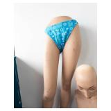 Mannequin Bust & Leg - Female Display Figures with Blue Floral Bikini Bottom (Do not connect)
